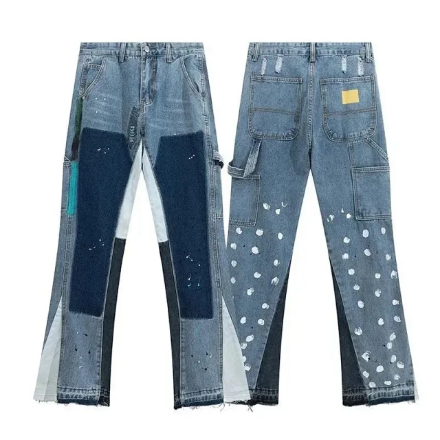 Gallery Dept. Jeans Distressed paint-splatter flare product detail image 3