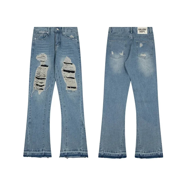 Gallery Dept. Jeans Distressed paint-splatter flare product detail image 10