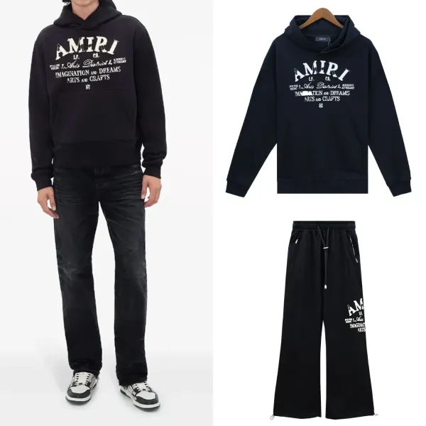 Amiri Wide-Leg Sweatpants Black - 8