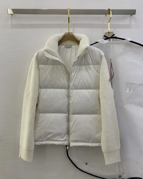 Moncler Grenoble Knit-Sleeve Down Vest Black - 6