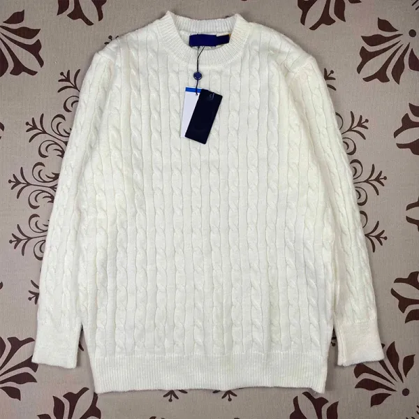 Design Cable Knit Red Sweater - 7