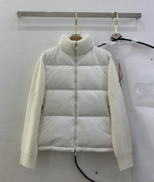 Moncler Grenoble Knit-Sleeve Down Vest Black - 5