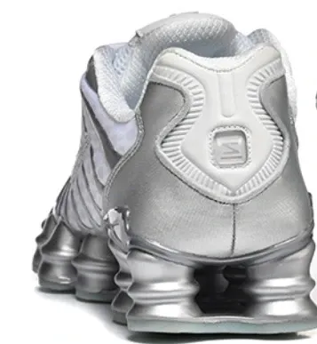 Nike Shox R4 White/Black/Silver Sneakers - 4