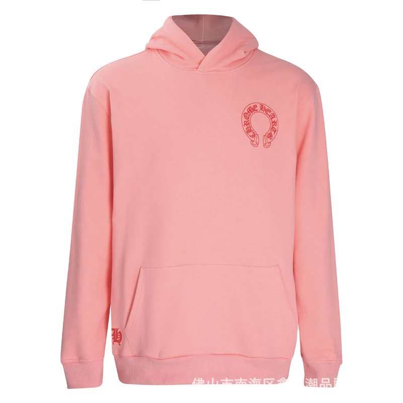 Chrome Hearts Hoodie Black with Purple Horseshoe Logo - 11