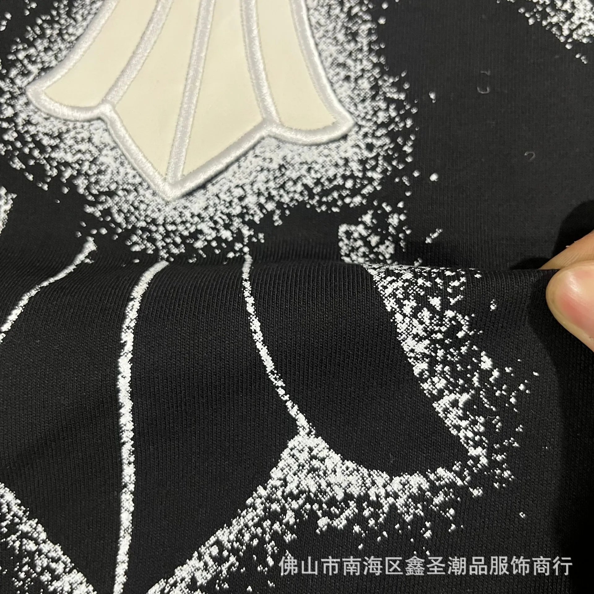 Chrome Hearts Hoodie Black with Purple Horseshoe Logo - 34