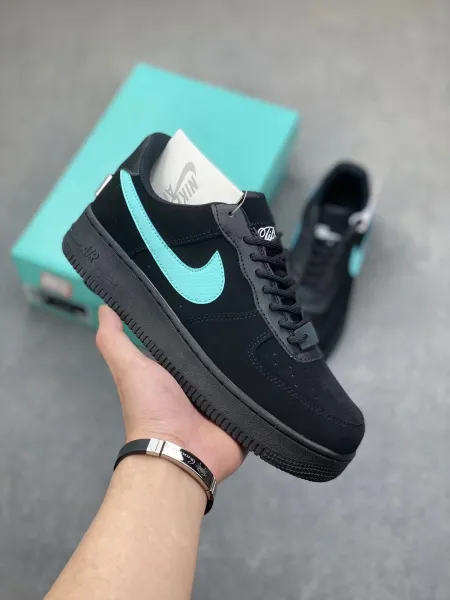Nike Air Force 1 Low 'Cactus Jack' White Lime Teal Sneakers - 3