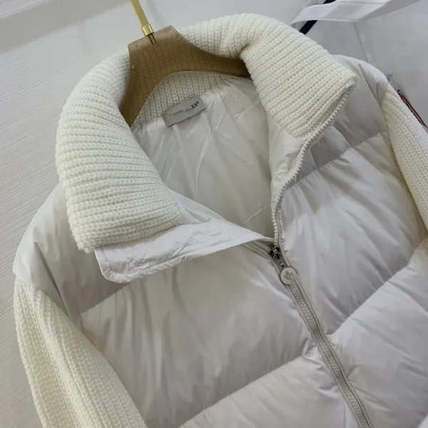 Moncler Grenoble Knit-Sleeve Down Vest Black - 9