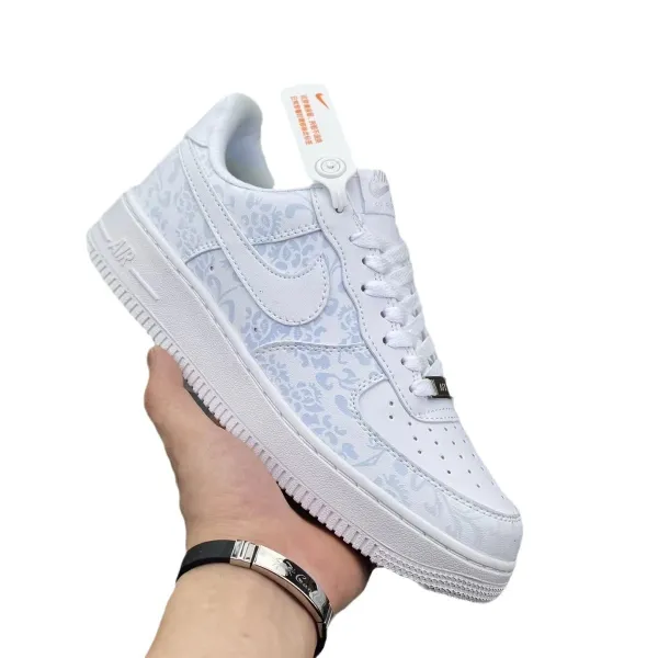 Nike Air Force 1 Low 'Cactus Jack' White Lime Teal Sneakers - 29