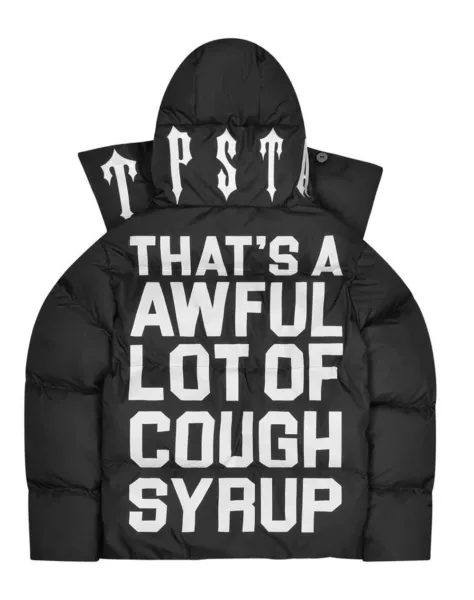 Travis Scott x Nike 'That's A Awful Lot Of Cough Syrup' Down Jacket Black - 1