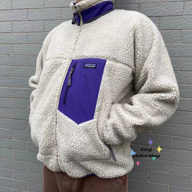 Cross-Border Japanese Outdoor Fleece Jacket Men Women Sherpa Wool Loose Autumn Winter Thick Polar Fleece Coat