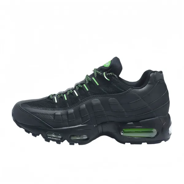 Nike Air Max 95 Black Volt Green Running Shoes - 1
