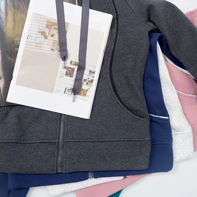 Unbranded Hoodies & Sweatshirts Zip-Up Hooded Sweatshirt with Curved Pockets product detail image 10