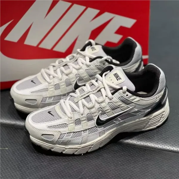 Nike P-6000 White/Black Running Shoes - 1