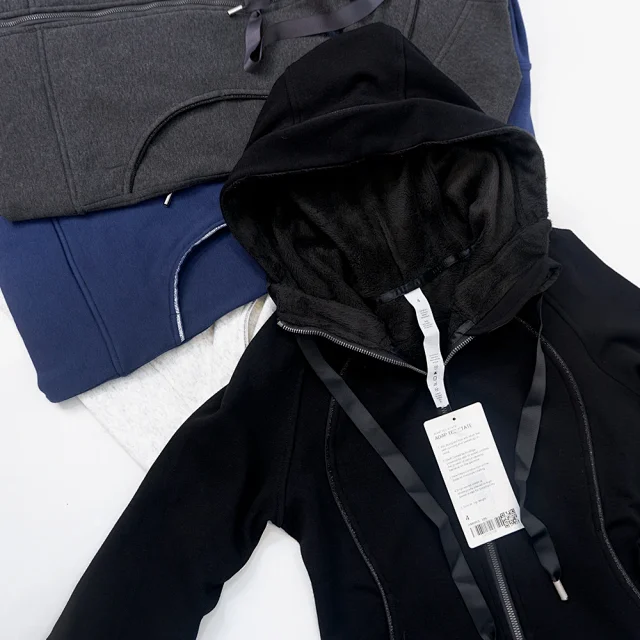 Unbranded Hoodies & Sweatshirts Zip-Up Hooded Sweatshirt with Curved Pockets product detail image 12