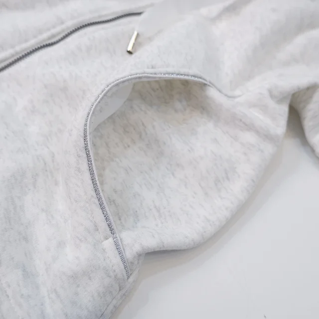 Unbranded Hoodies & Sweatshirts Zip-Up Hooded Sweatshirt with Curved Pockets product detail image 19
