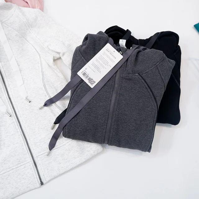 Unbranded Hoodies & Sweatshirts Zip-Up Hooded Sweatshirt with Curved Pockets product detail image 14