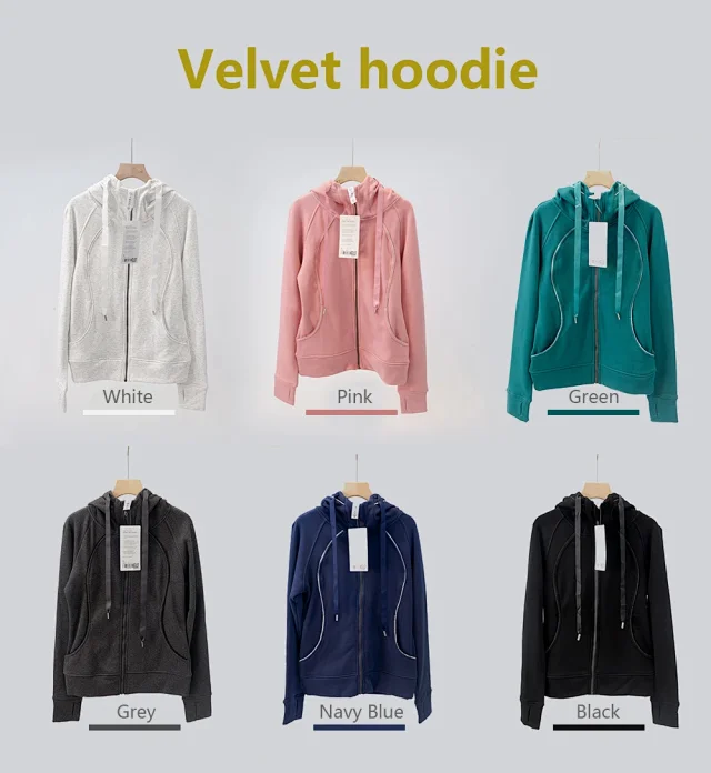 Unbranded Hoodies & Sweatshirts Zip-Up Hooded Sweatshirt with Curved Pockets product detail image 22
