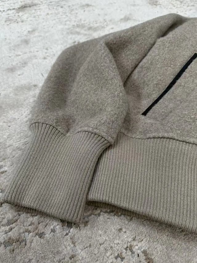 Canada Goose Grey Hooded Zip-Up Wool Jacket: seller detail photo 9