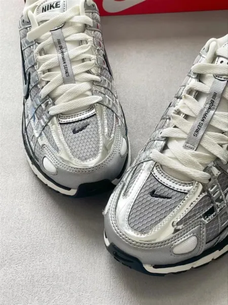Nike P-6000 White Olive Green Running Shoes - 21