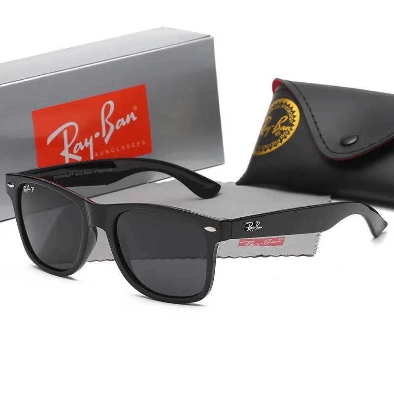 Glossy black frame with black lenses