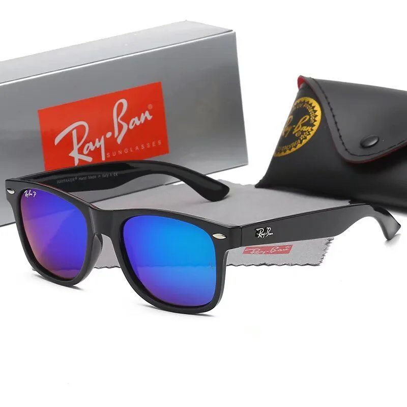 Black frame with dark blue lenses