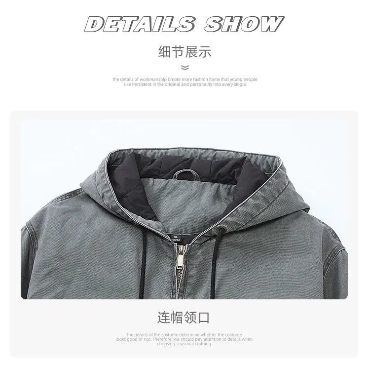 Washed Hooded Jacket photo 8