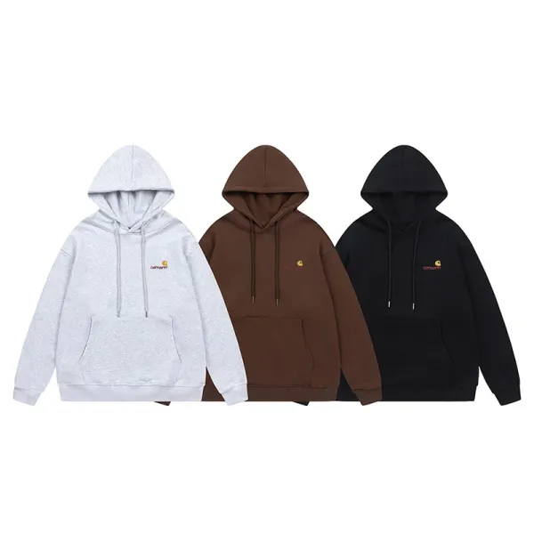 Carhartt WIP Small Logo Hoodie Gray - 3