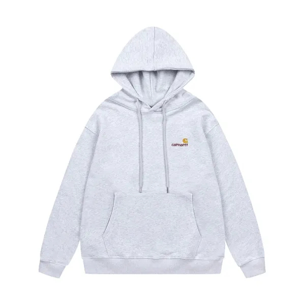 Carhartt WIP Small Logo Hoodie Gray - 1