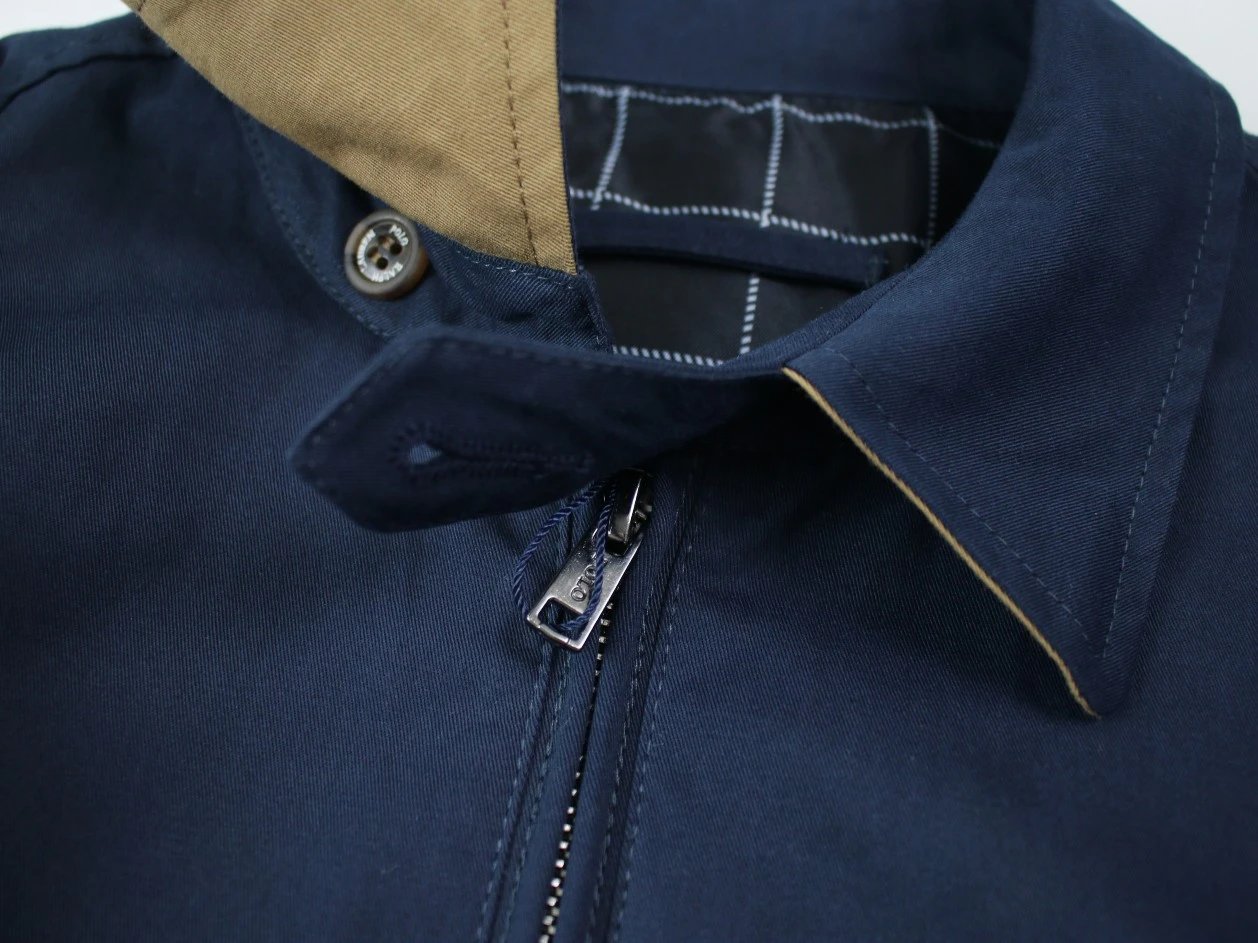 Meow-7 Collared Zip Casual Vintage Jacket photo 6