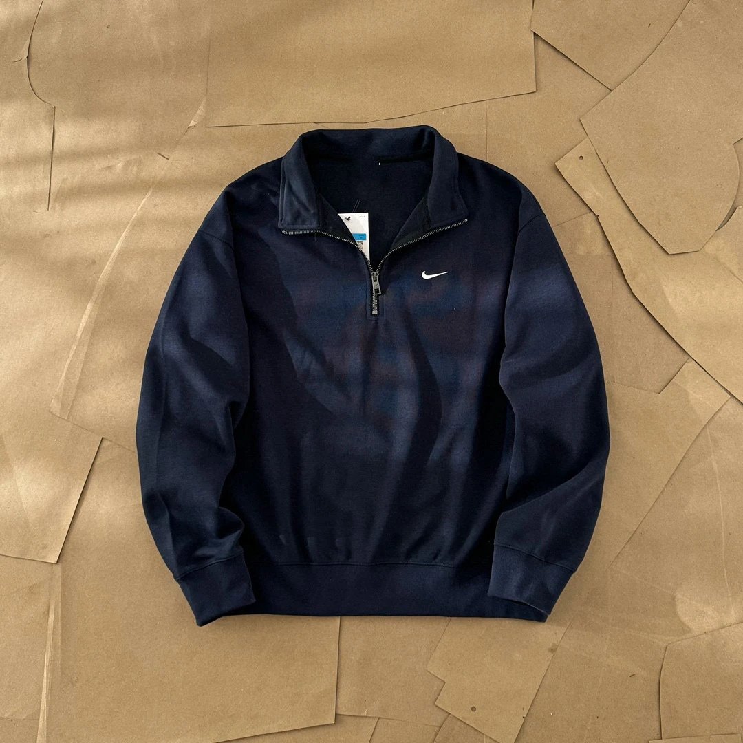 Sport Embroidered Half-Zip Cotton Sweatshirt photo 6