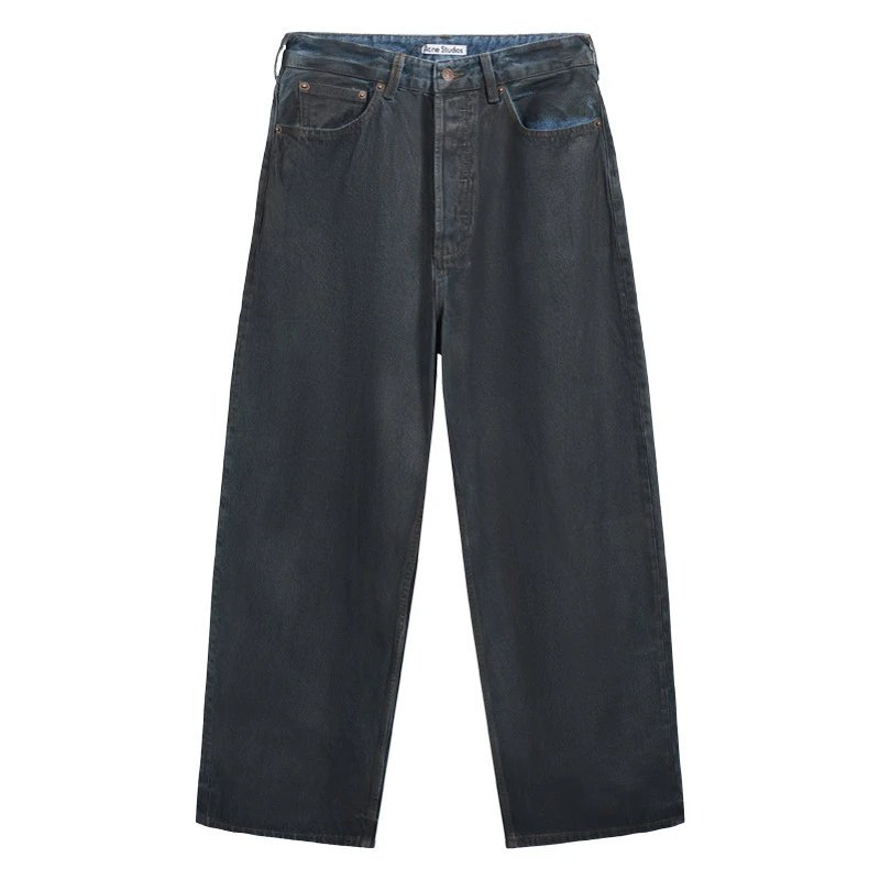 Distressed Denim Wide Leg Jeans photo 5