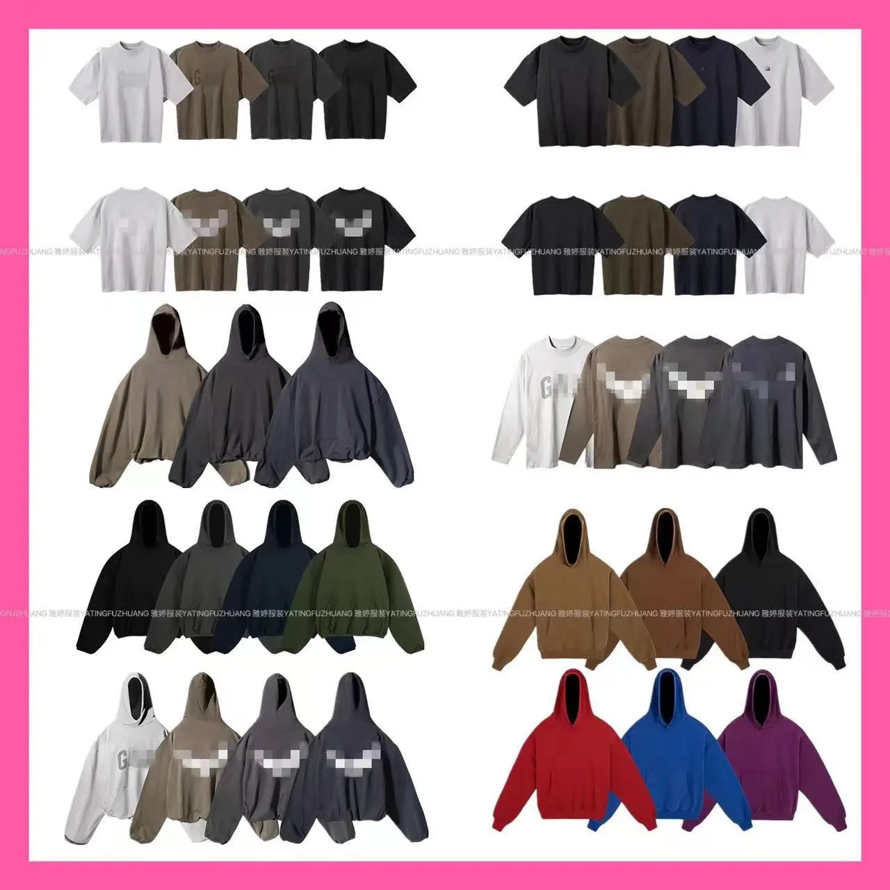 Fashion Trendy Bestseller Short Sleeve T-Shirt Casual American High Street Hoodie Unisex Meow-43+Whatsapp853 68621374