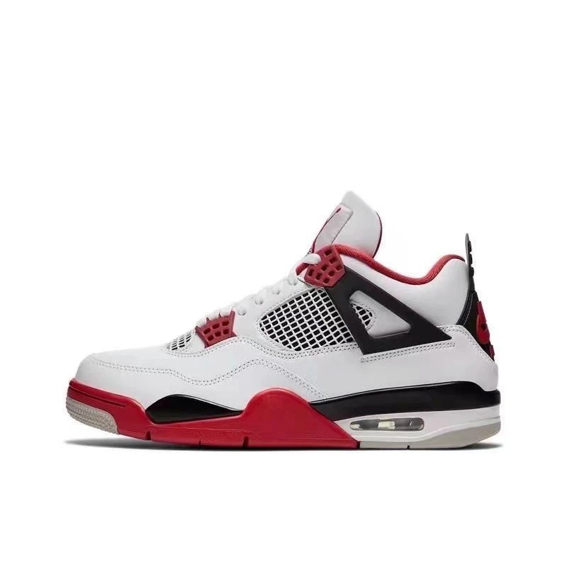 AJ4 white black red