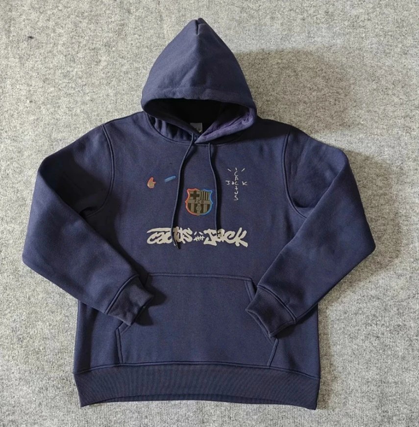 Barca x Scott Fleece Hoodie - Royal Blue