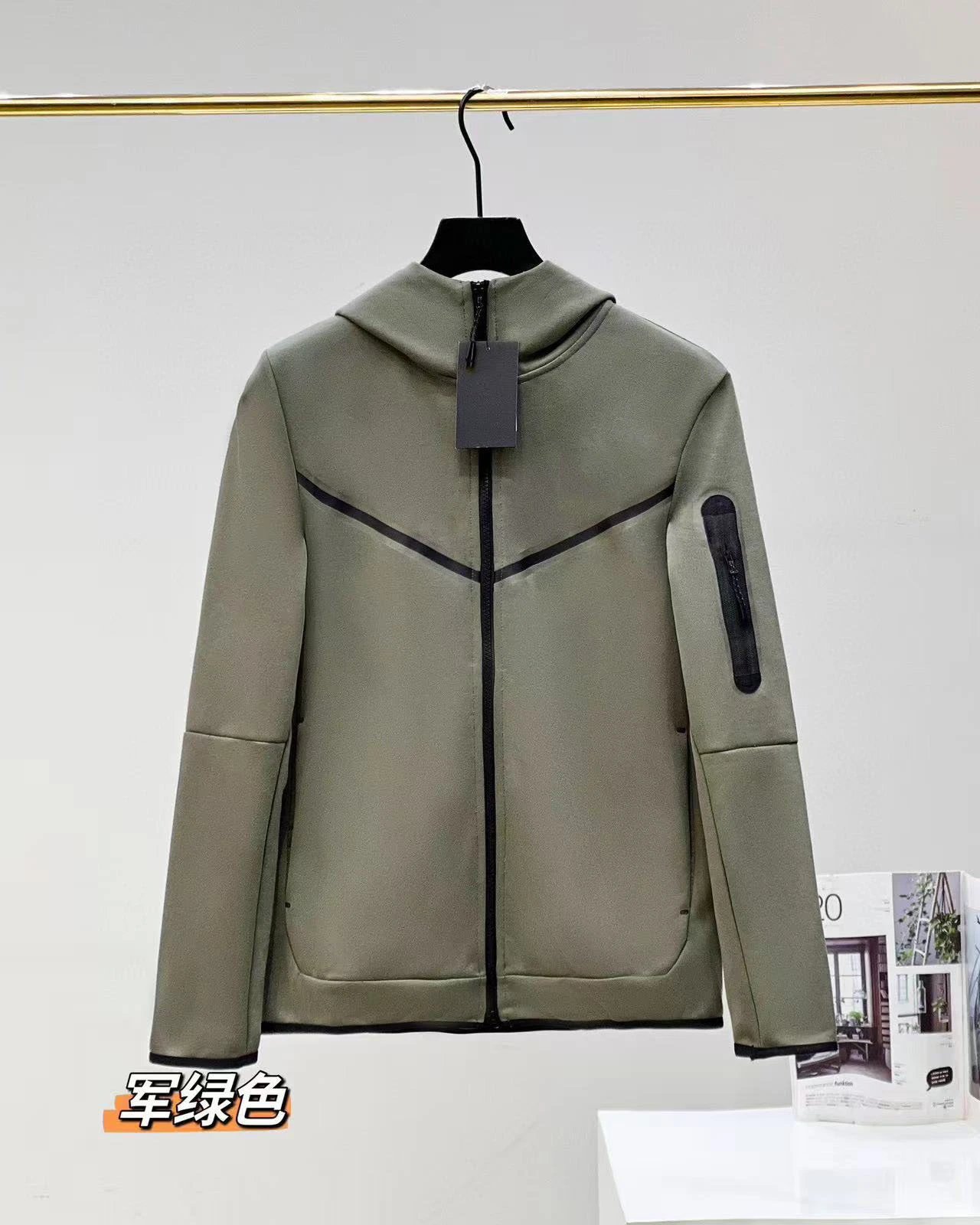 Military green jacket