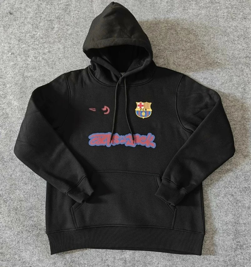 Barca x Reverse Swoosh Fleece Hoodie - Black