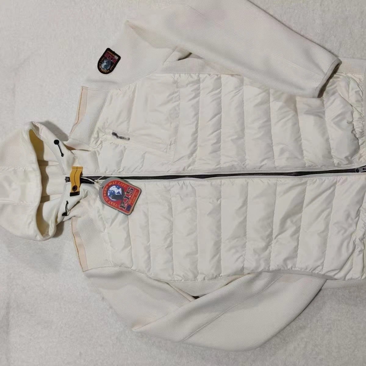 New spliced white down jacket
