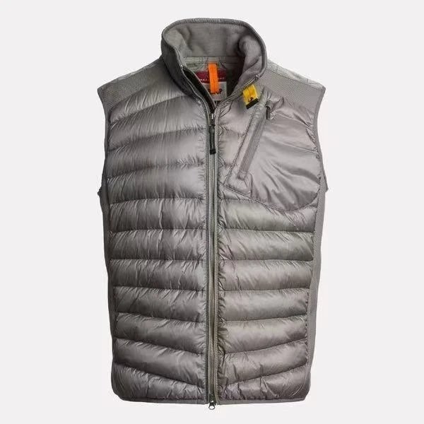 4-piece down vest khaki color