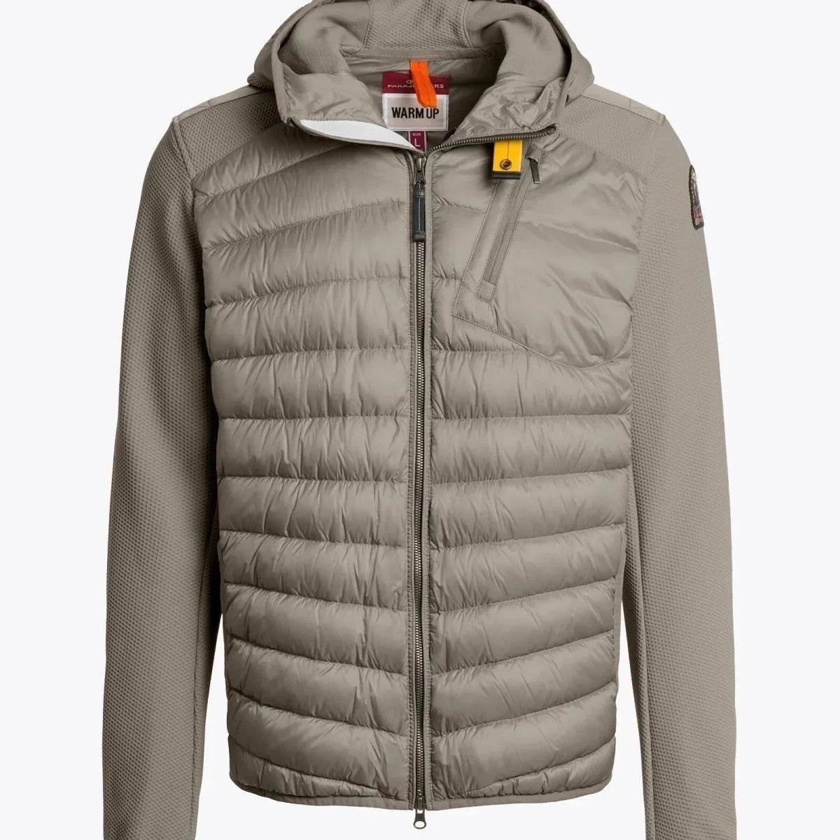 New spliced khaki down jacket