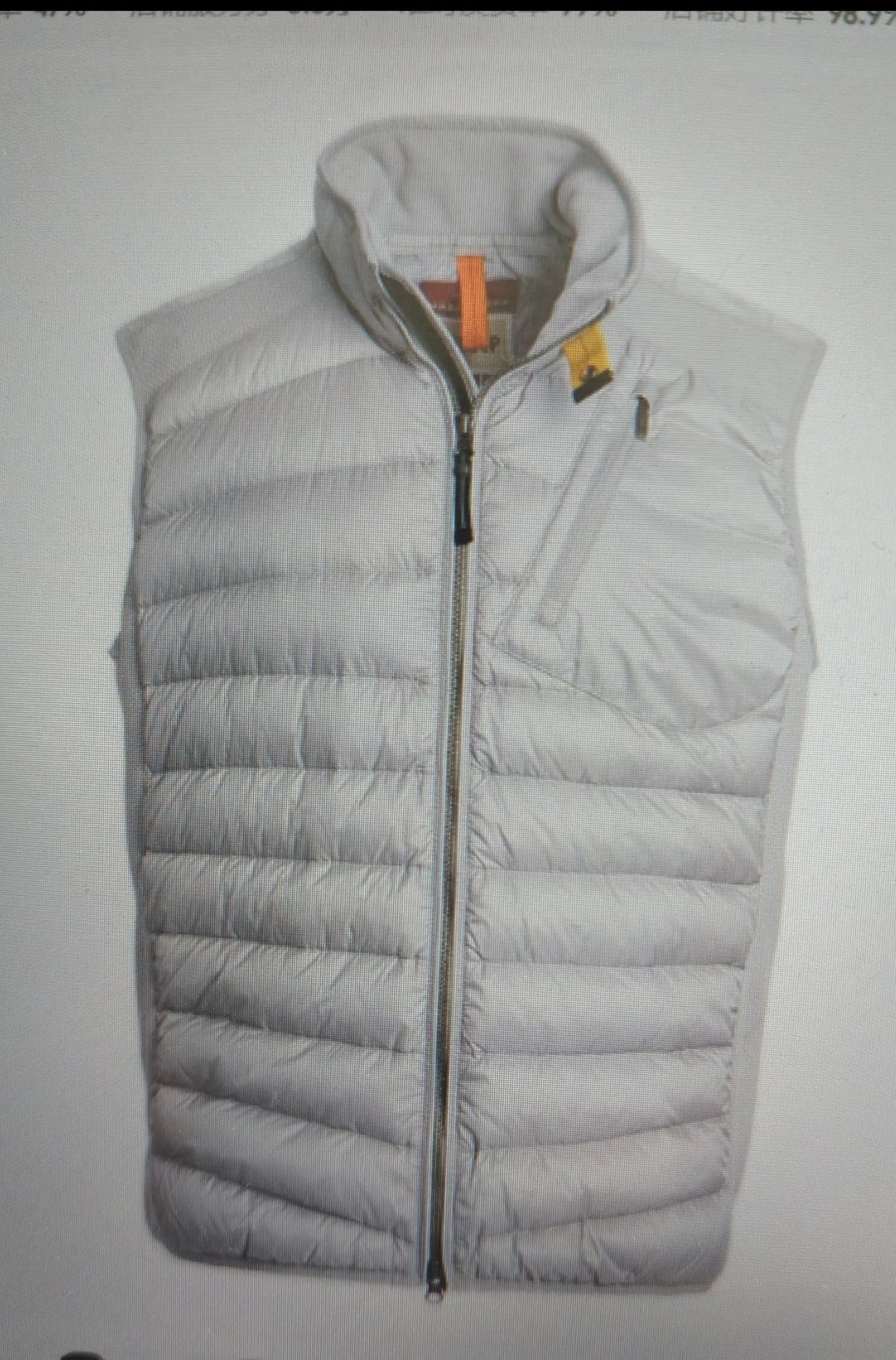 4-piece down vest silver gray