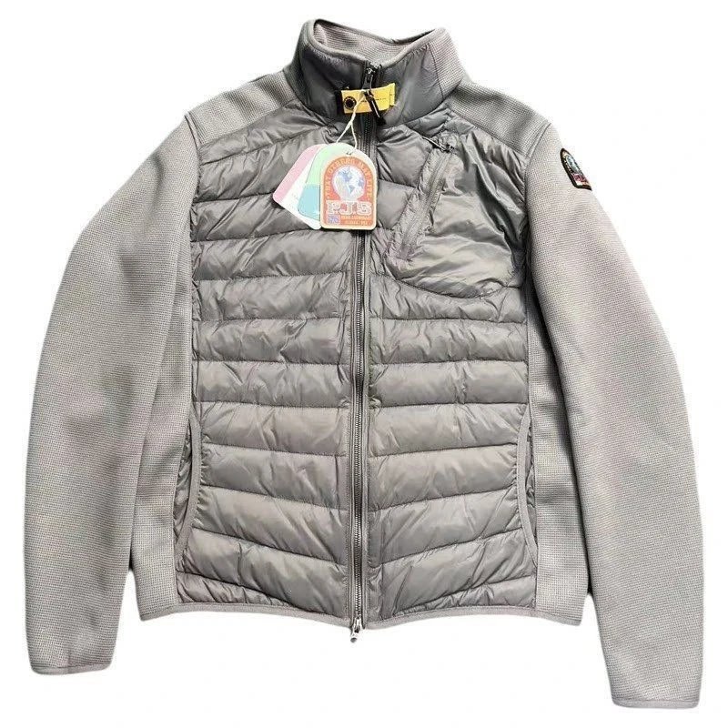 6 khaki standing collar spliced down jacket [new release]