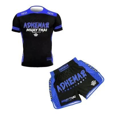 Venum Boxing shorts and short-sleeve compression shirts — 38#Blue