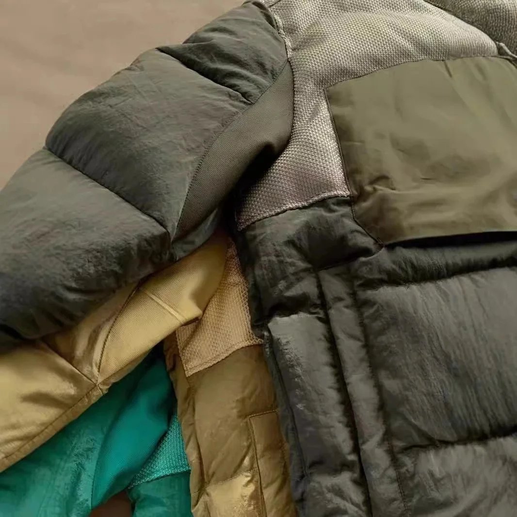 Unbranded Jackets Padded zip-up jacket with textured yoke, chest pockets, and sleeve badge image 4
