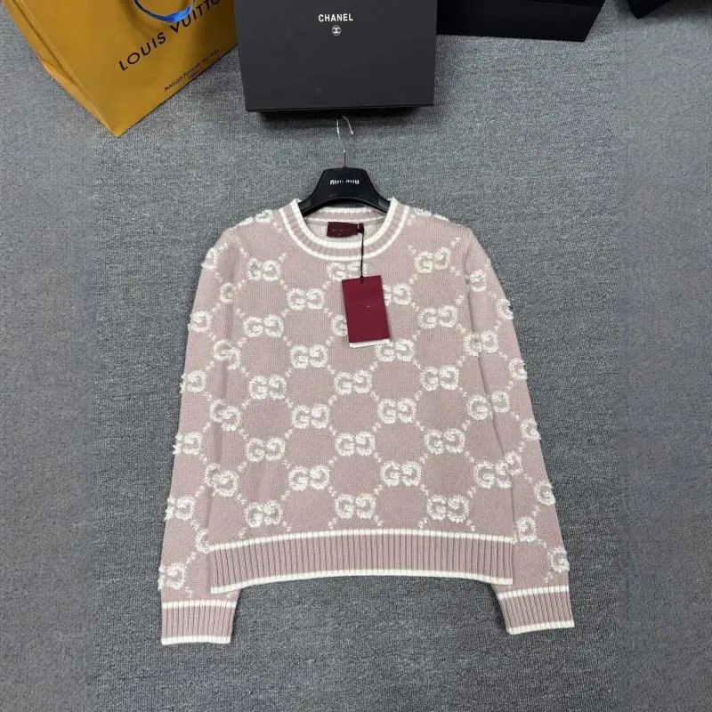 Gucci Knitwear GG monogram knit sweater and button-front cardigan image 5