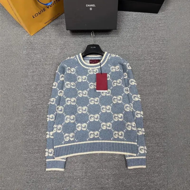 Gucci Knitwear GG monogram knit sweater and button-front cardigan image 7