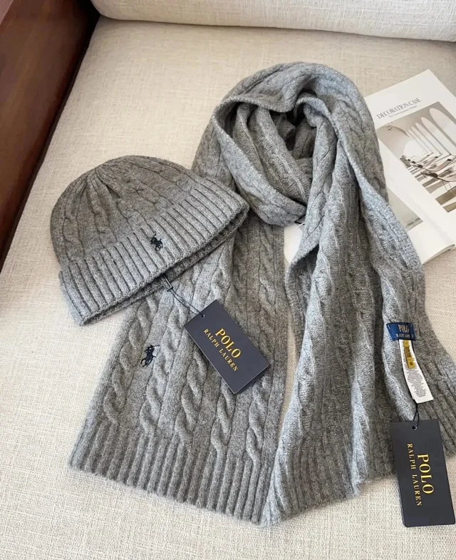 Polo Ralph Lauren Hats Rib-knit cuff beanie with embroidered player product detail image 10