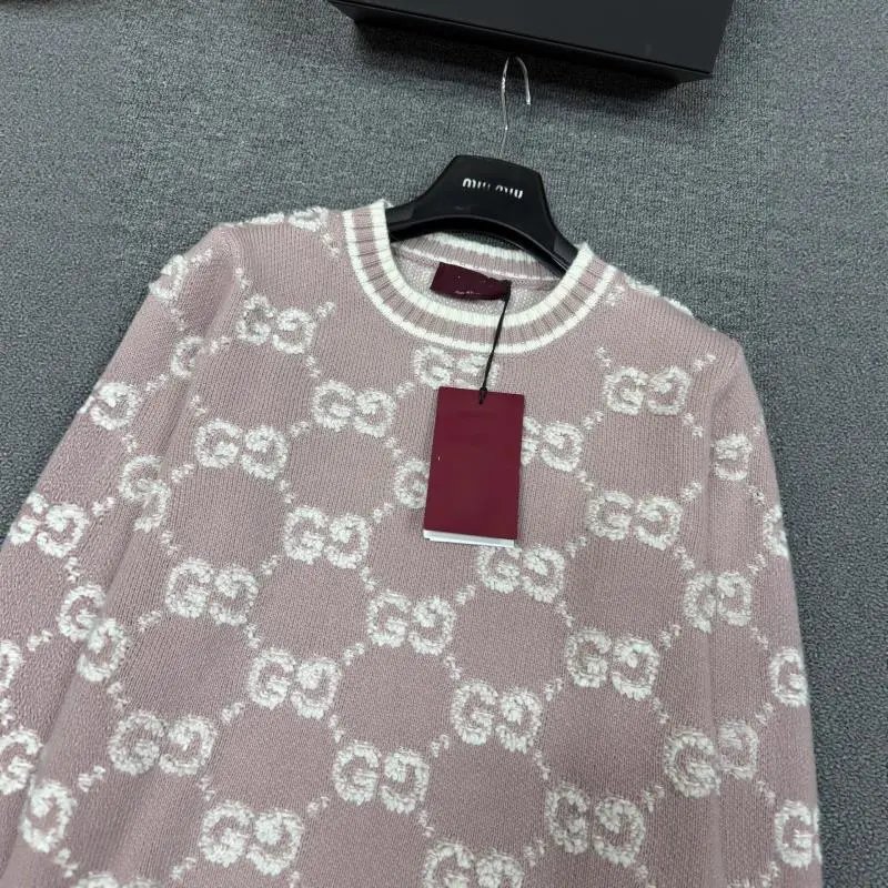 Gucci Knitwear GG monogram knit sweater and button-front cardigan image 6