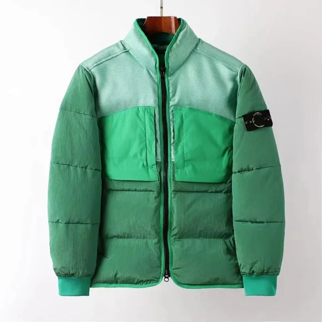 Unbranded Jackets Padded zip-up jacket with textured yoke, chest pockets, and sleeve badge product detail image 7