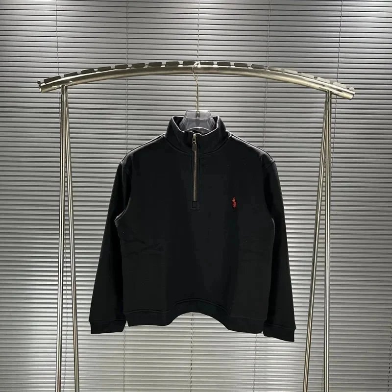 Unbranded Hoodies & Sweatshirts Embroidered Horse Motif Quarter-Zip Mock-Neck Sweatshirt image 10