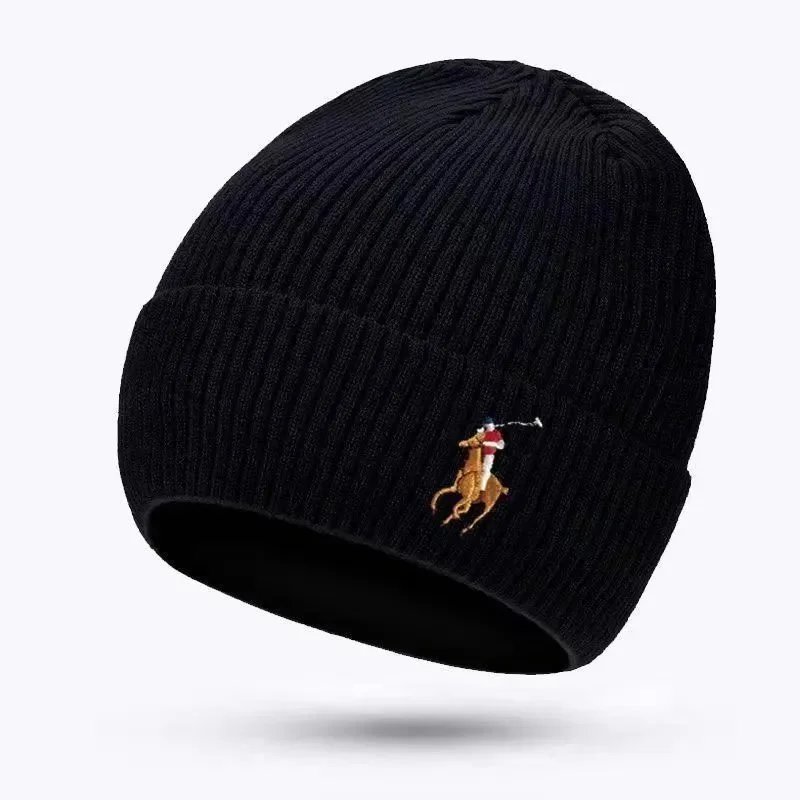 Polo Ralph Lauren Hats Rib-knit cuff beanie with embroidered player — 01